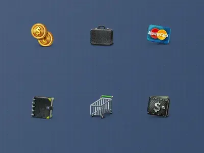 Free business and ecommerce icons set