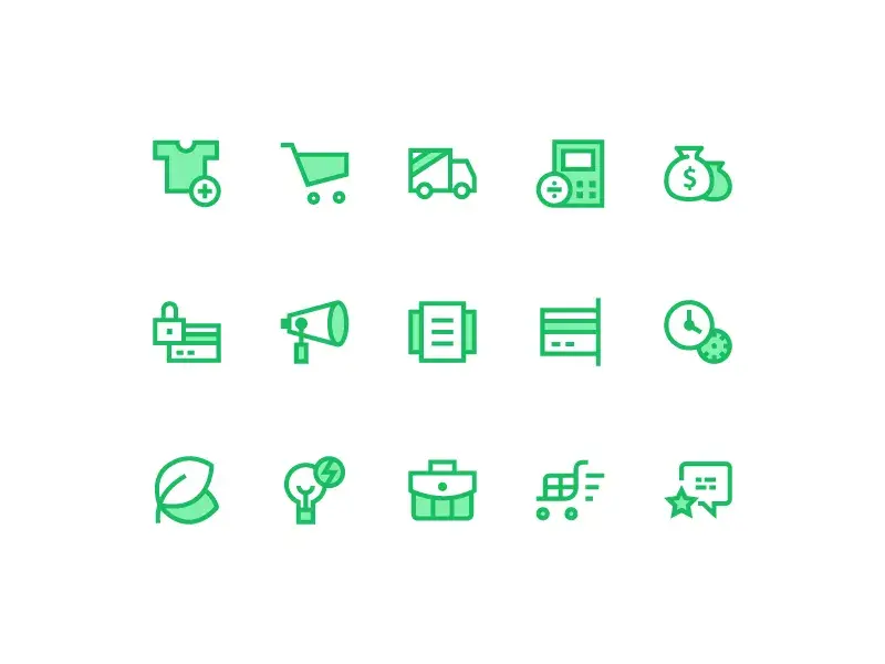 Icons for ecommerce