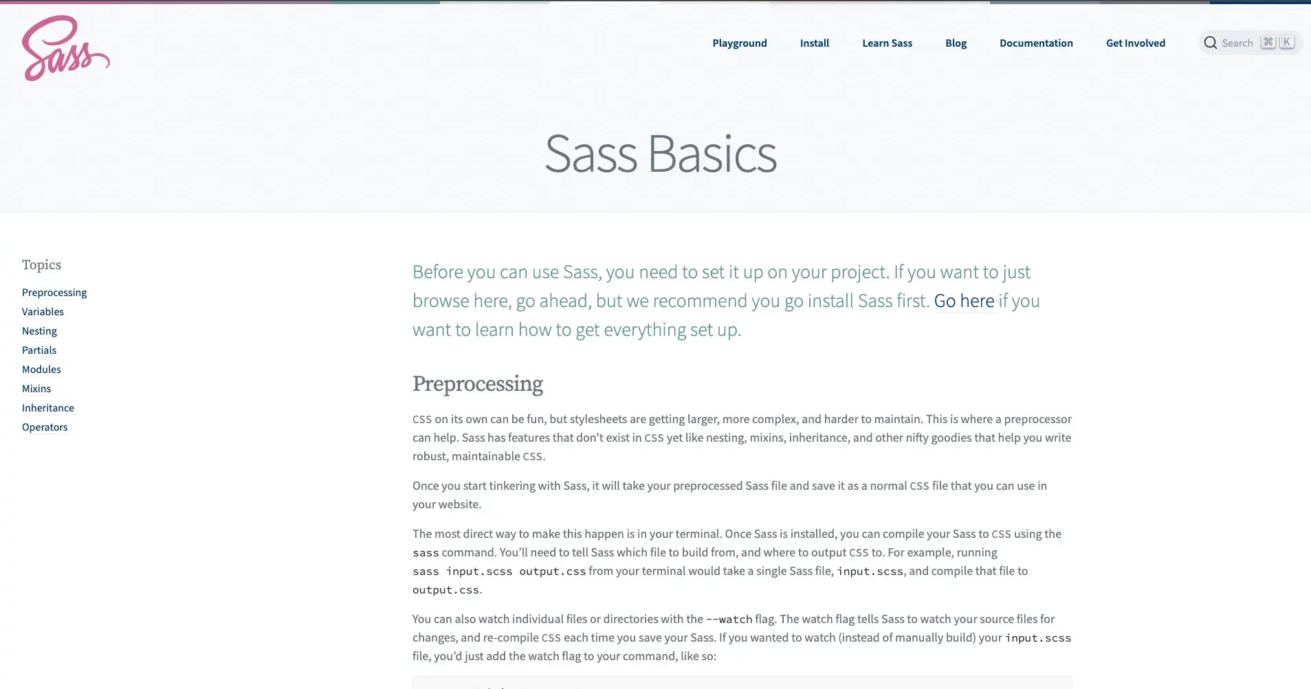 Sass basics