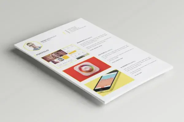 Template CV free-psd-cvresume-template