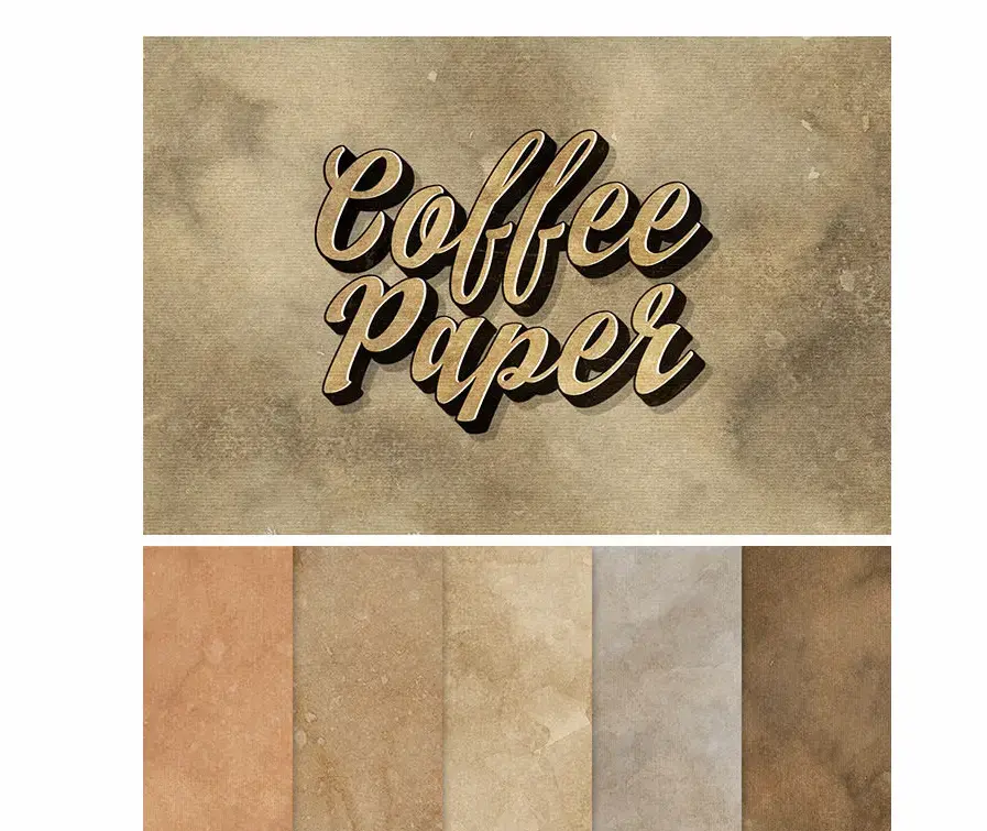 10 coffee paper textures