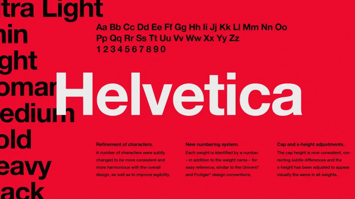 font police helvetica