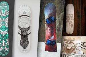 30 snowboards et skates avec un design graphique original