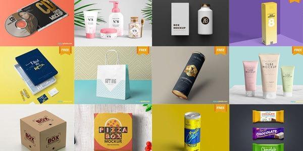 50 mockups packaging