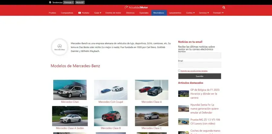 ActualidadMotor - Modelos de Mercedes-Benz