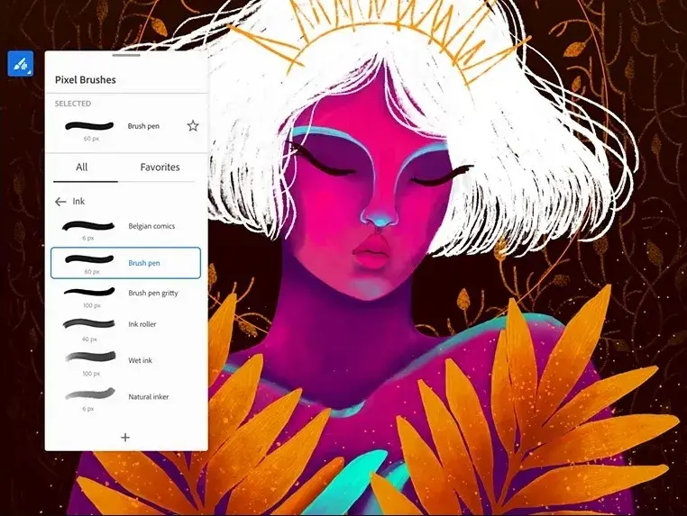 Application dessin Adobe fresco