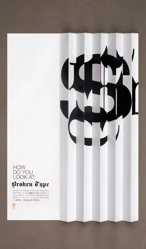 Dobra em poster. Boa idéia! Broken type par Filip Triner