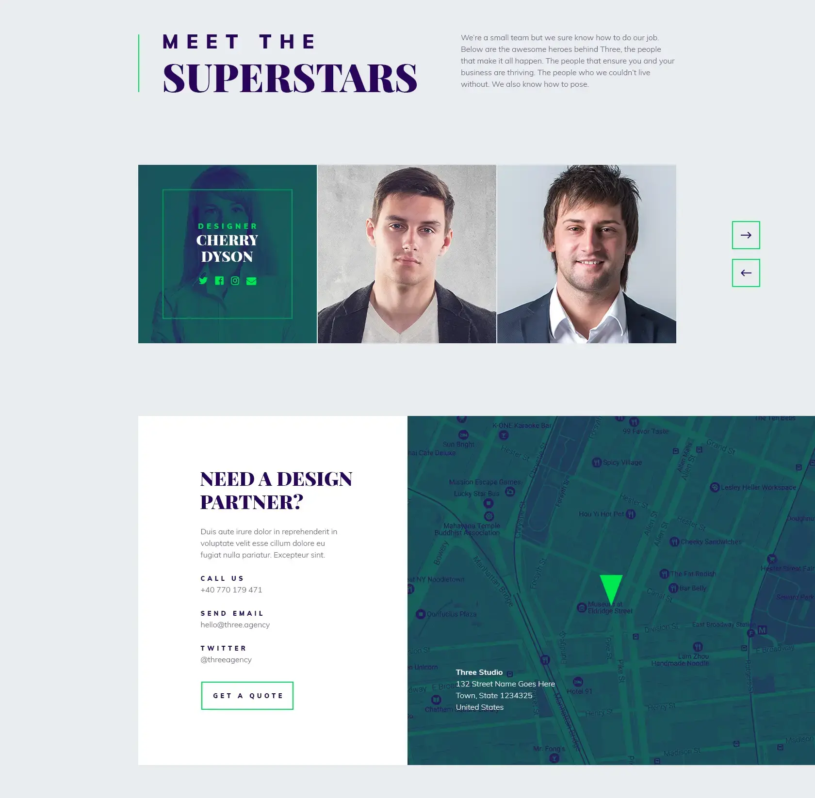 Agency landing page partie 4