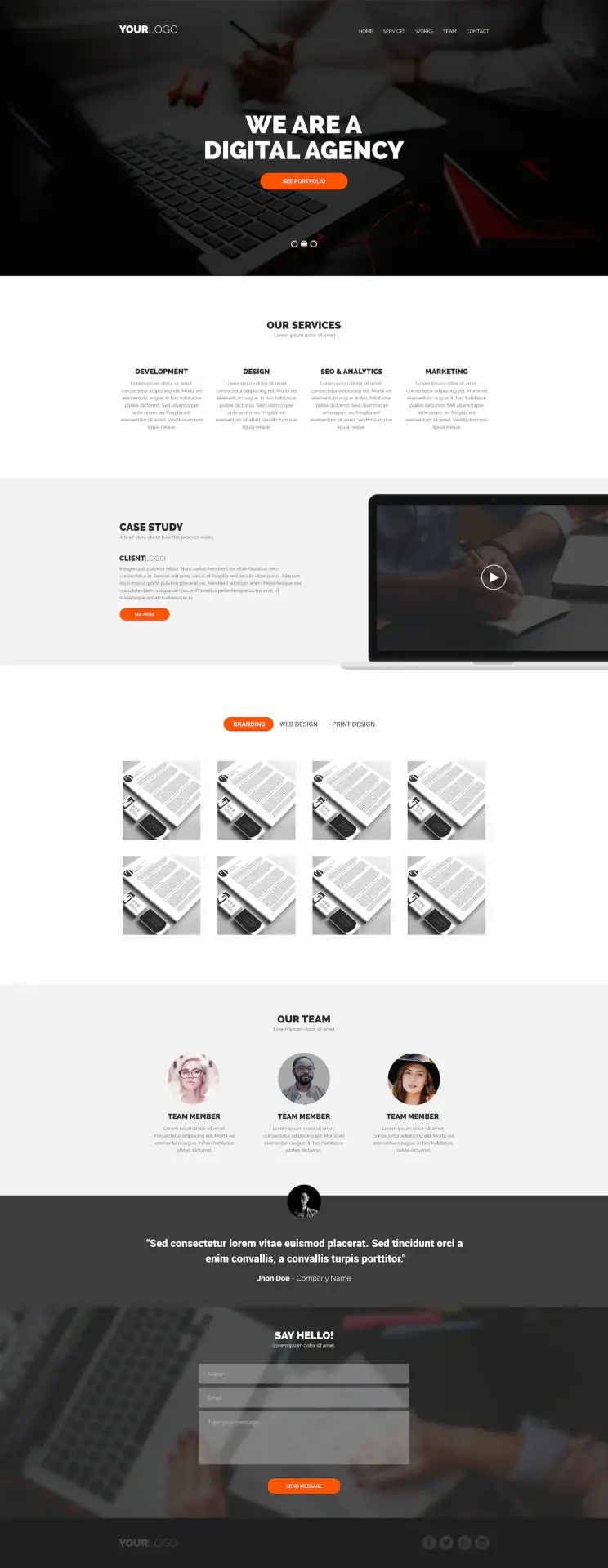 Agency template