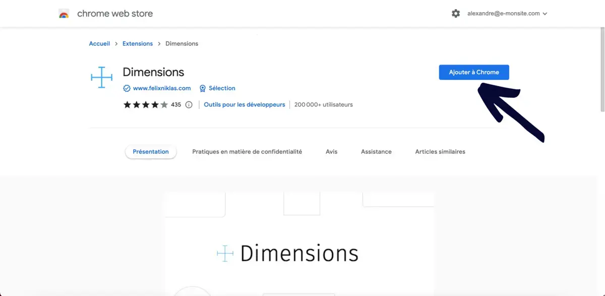 Ajouter extension chrome