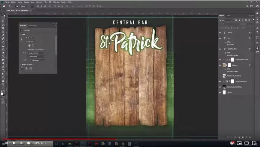 Ajouter un contour vert 2 tutoriel photoshop st patrick