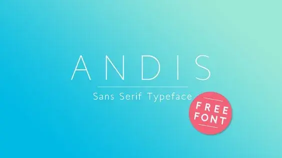 Andis typeface