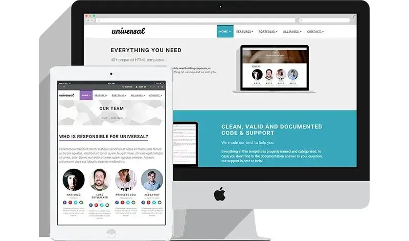 App landing page
