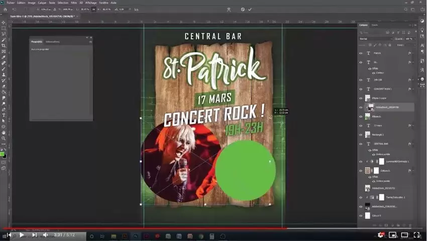 Appliquez un masque d ecretage tutoriel photoshop st patrick