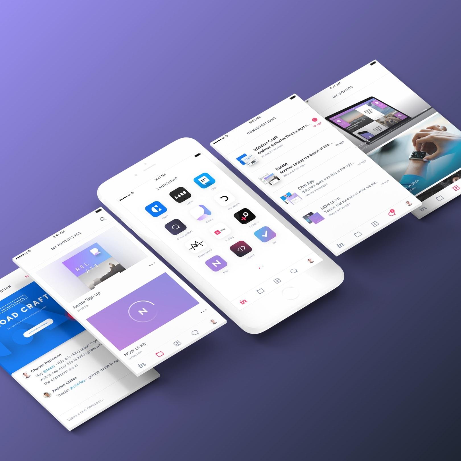 Applis design mobile - InVision Design Prototype