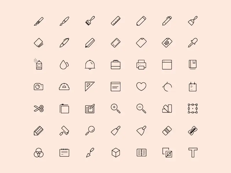 Artist tools icons