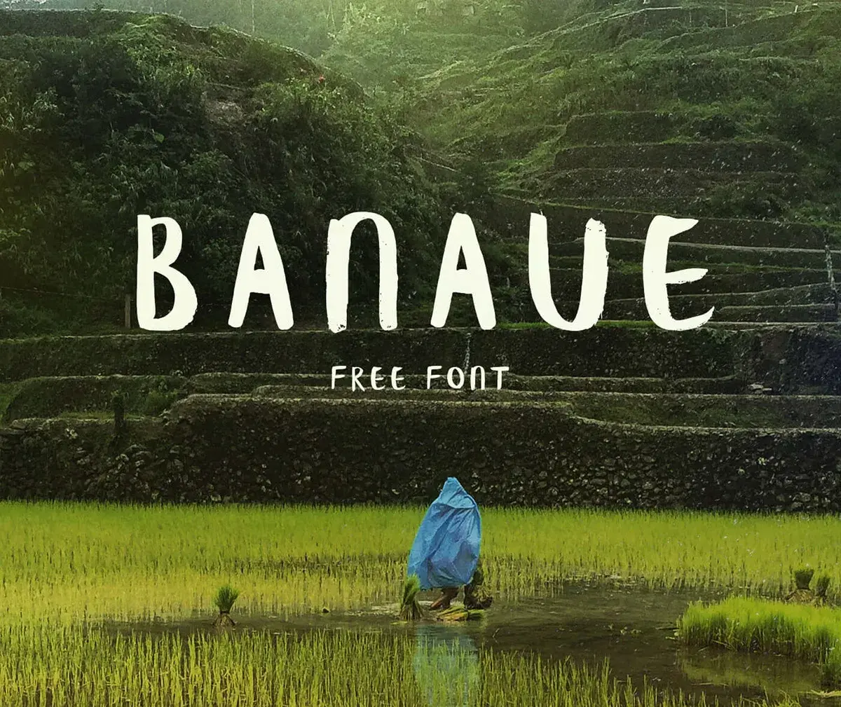 Banaue free brush font