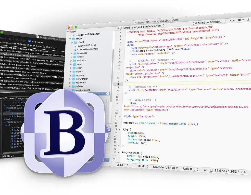 Éditeur de code Bbedit