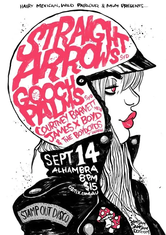 Bdw affiche poster typographie gig poster sam mckenzie