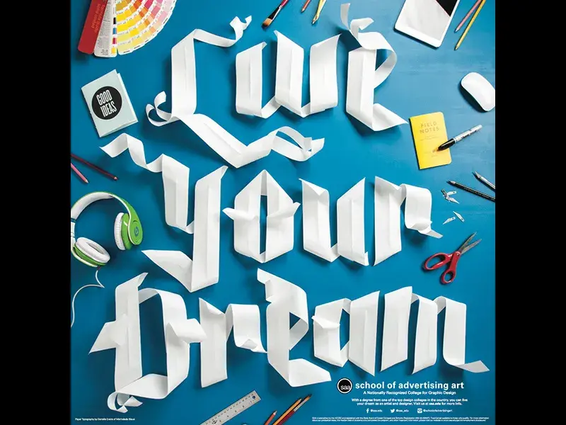 Bdw affiche poster typographie saa paper danielle evans