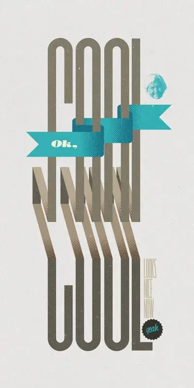 Bdw affiche poster typographie vo maria