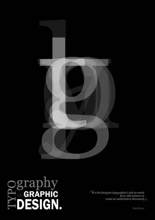 Bdw affiche poster typography is graphic design