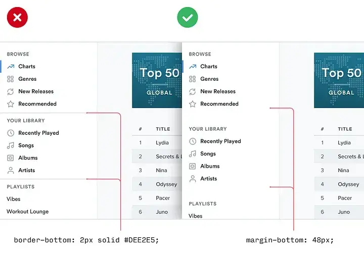 ameliorer design interface separation