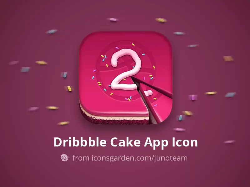 Bdw cake app icon iconsgarden