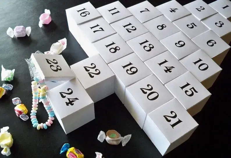 Bdw calendrier avent diy cube