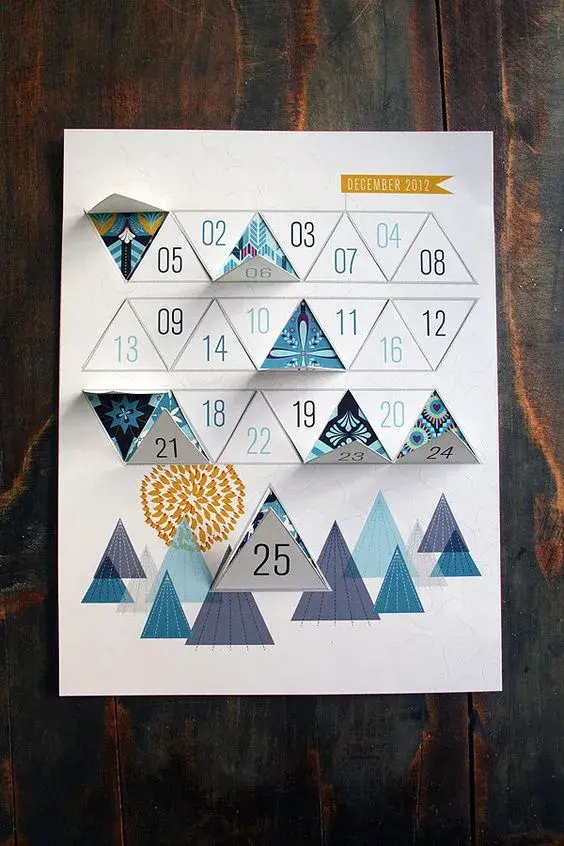 Bdw calendrier avent moderne etsy