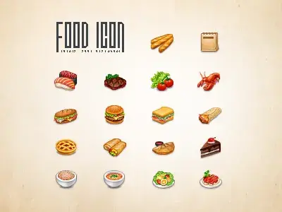 Bdw creation graphique nourriture icon harwen