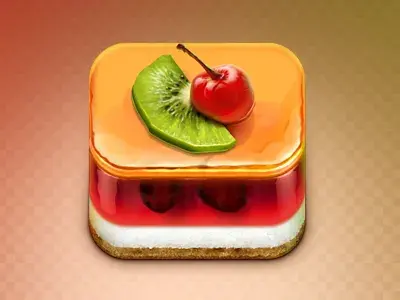 Bdw creation graphique nourriture jelly cake erfan nuriyev