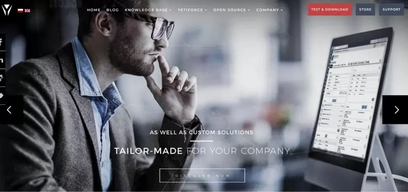 Logiciel CRM gratuit YetiForce