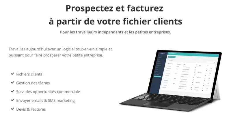 Logiciel CRM gratuit Leadlist