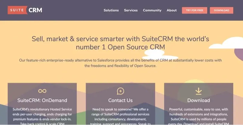 Logiciel CRM gratuit Suite CRM