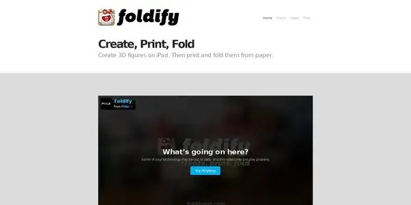 Webdesgin site vitrine application foldify