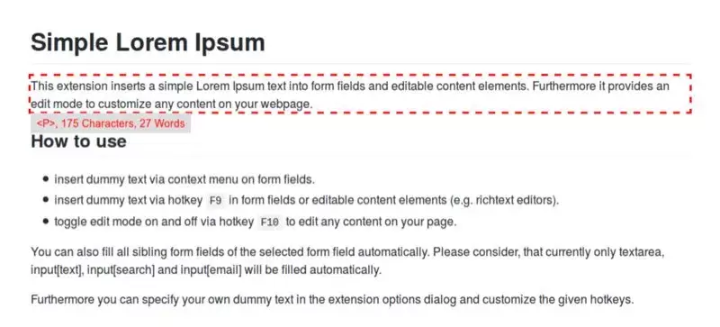 Simple Lorem Ipsum