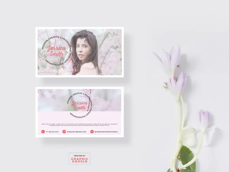 Bdw free blooming business card graphicgoogle