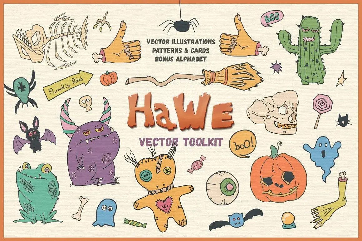 Vecteurs gratuits sur le thème d'Halloween
