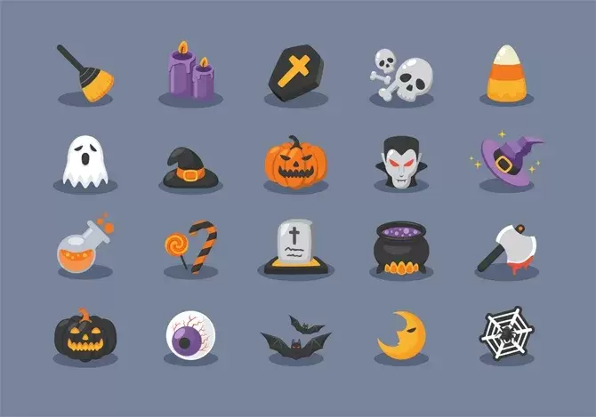 PSD gratuits sur le thème d'Halloween