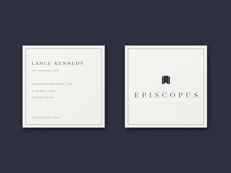 Bdw free square business card psd