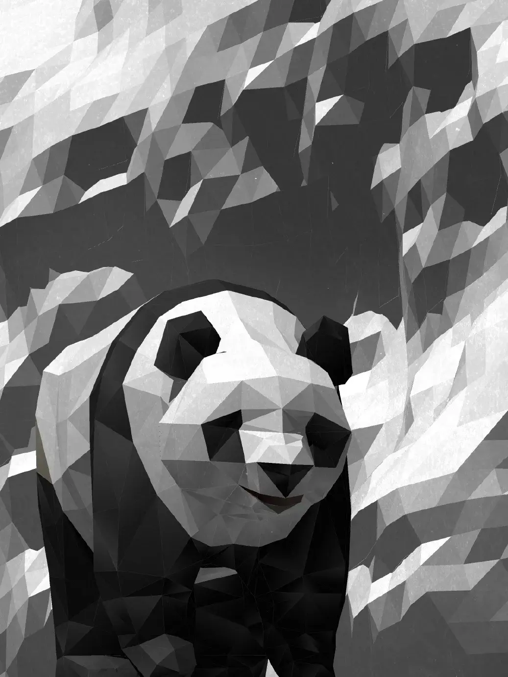 Bdw illustration kung fu panda folded cd poster anna nowokunska