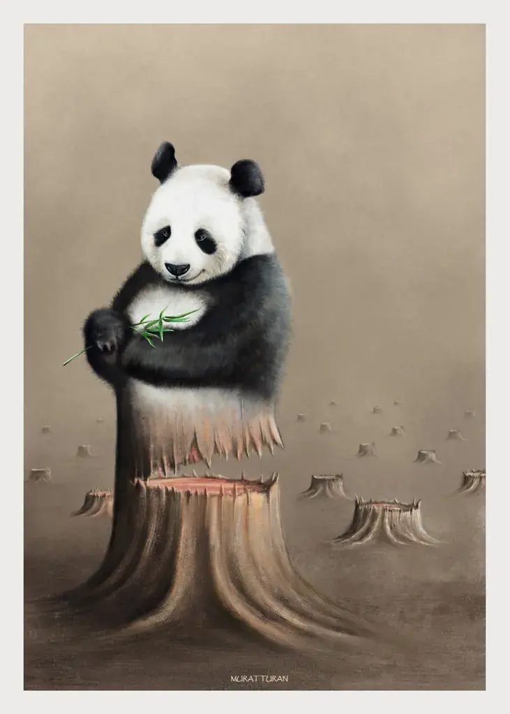 Bdw illustration panda no future murat turan