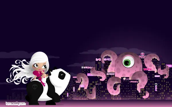 Bdw illustration panda pandemia wallpaper scott jackson