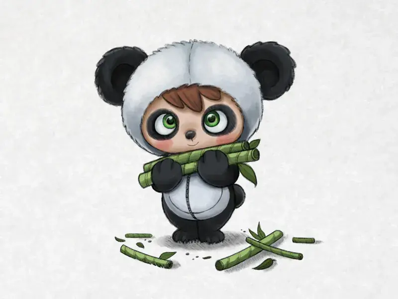 Bdw illustration panda pnada3 alon boroda