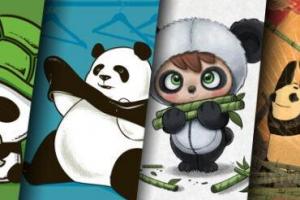 18 illustrations originales autour du panda
