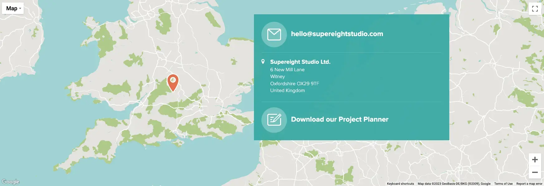 Bdw integration google maps webdesign supereightstudio