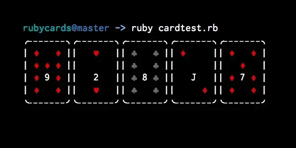 Jeu de cartes ruby