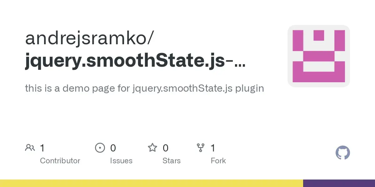 Bdw jquery smoothstate js