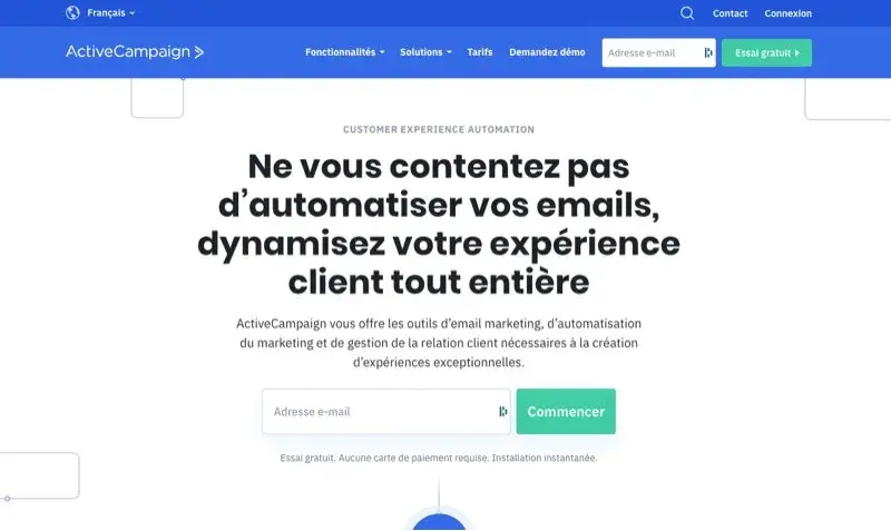 Logiciel emailing activecampaign